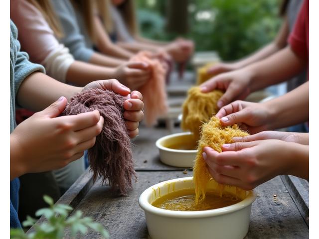 Tintura naturale bambini attività famiglie